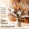 Fall Dried Flower Bouquet – Boho Fall Decor with Pampas Grass, Cotton, and Orange Bunny Tails – Autumn Floral Arrangement for Home, Mantel, or Vase – Fall Decorations for Home Indoor & Porch